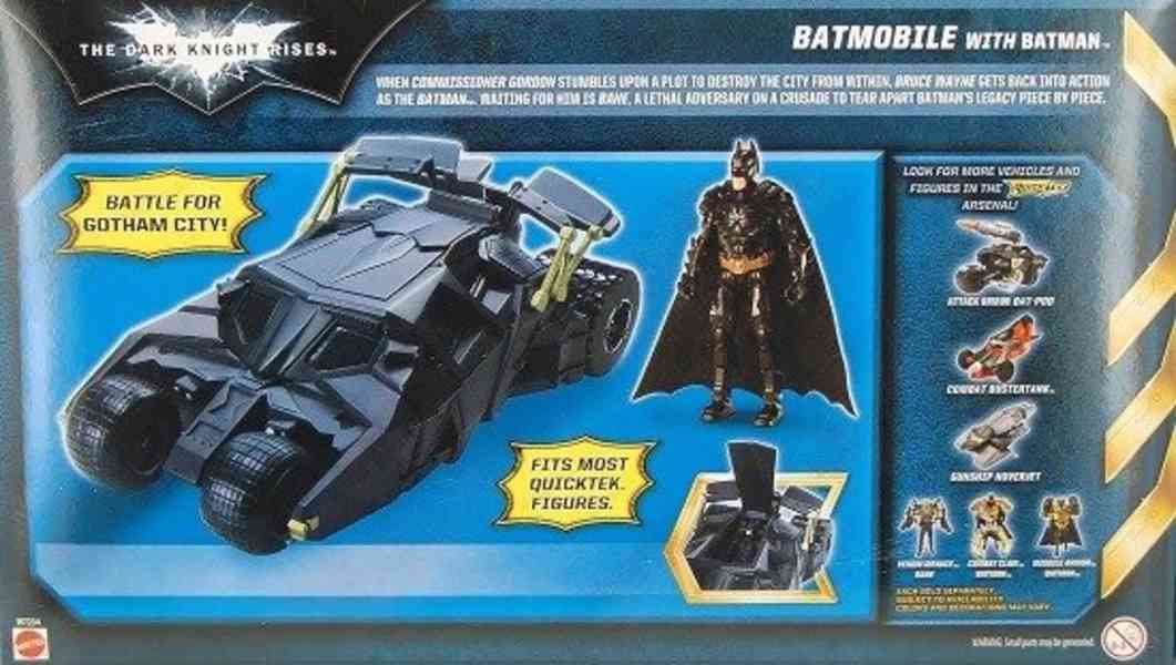 Figurka Batman s vozidlem Batmobil od Mattel - foto 6