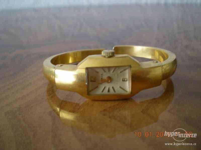SLAVA - pozlacené dámské hodinky, plně funkční - foto 5