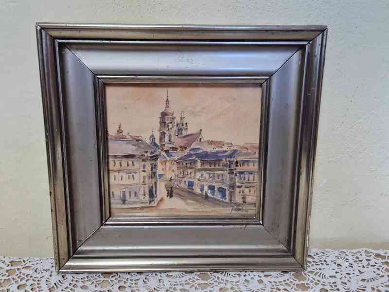 Hezký starý obrázek Praha Karel Flekna