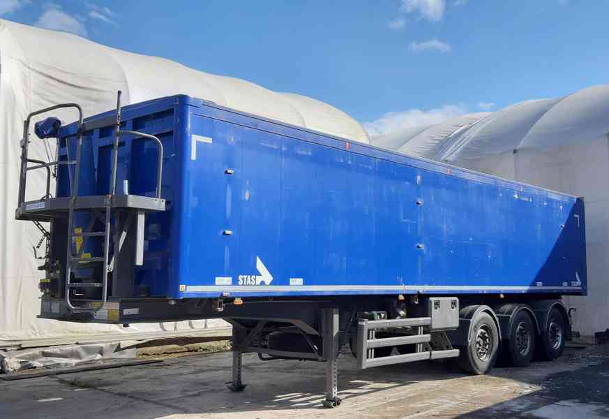 Sklápěcí návěs STAS 50 m3 / plachta / 5.910 kg / rukáv - foto 4