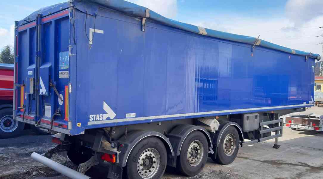 Sklápěcí návěs STAS 50 m3 / plachta / 5.910 kg / rukáv - foto 2