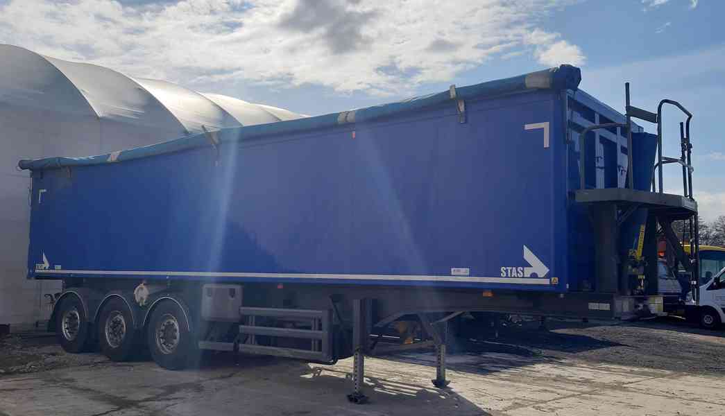 Sklápěcí návěs STAS 50 m3 / plachta / 5.910 kg / rukáv - foto 36
