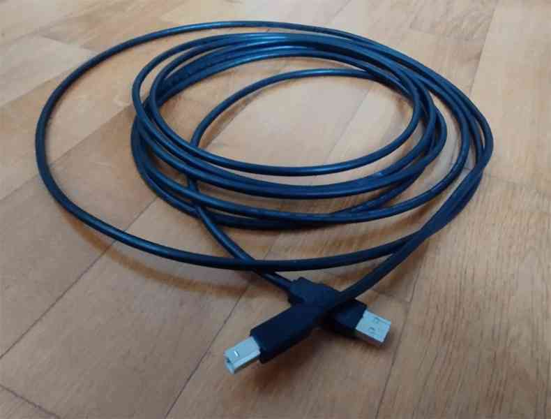 Kabel USB 2.0, A-B, 5m barva černá     - foto 1