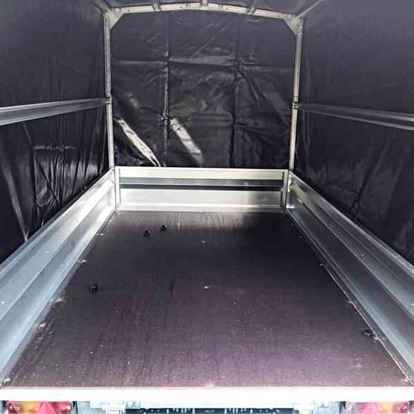 Přívěsný vozík +plachta, NOVÝ, 2,65m x 1,30m y 1,45m, DPH - foto 12