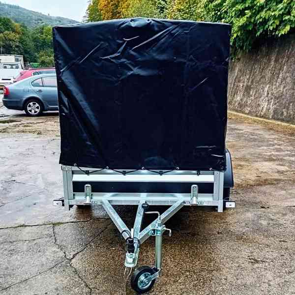 Přívěsný vozík +plachta, NOVÝ, 2,65m x 1,30m y 1,45m, DPH - foto 8