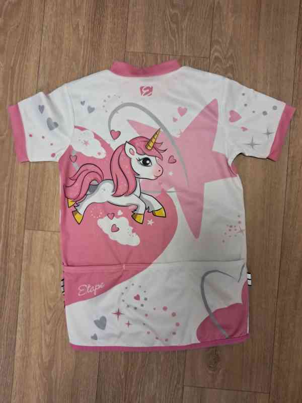 Dívčí cyklistický dres - jako nový - foto 2