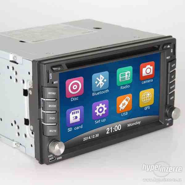 Windows 2din Autorádio s GPS,Bluetooth, DVD - foto 3