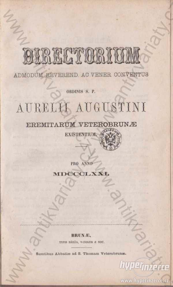Direktorium Brunae 1871 - foto 1