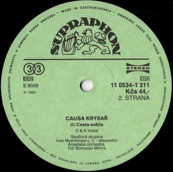 C&K Vocal ‎– Causa Krysař   (LP) - foto 4