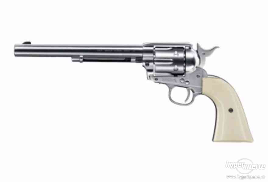 Vzduchový revolver Colt SAA .45-7.5" BB nikl - foto 1