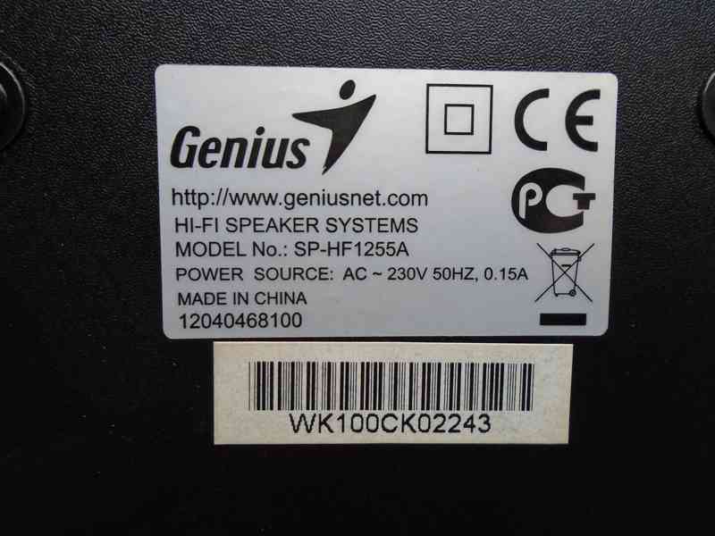 PC repro reproduktory Genius SP-HF 1255A funkční hrají super - foto 13