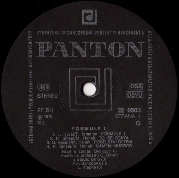 Synkopy 61 – Formule I.  (10" LP) - foto 3