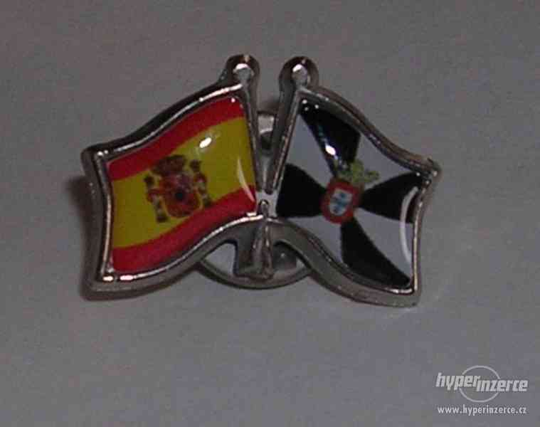 odznak vlajka Ceuta a Španělsko - foto 1