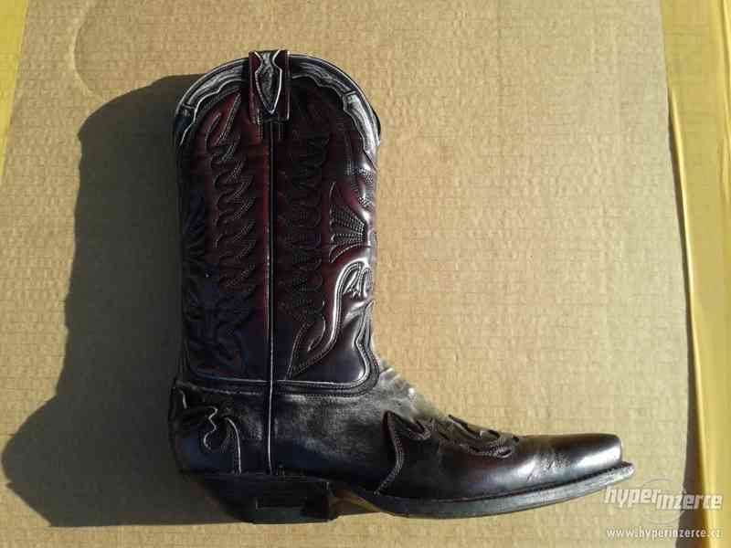 originální dámské westernové kožené boty č. 41- 2ks - foto 8