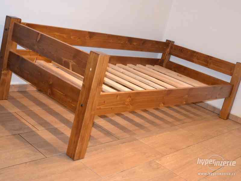 Česká výroba-nová patrová postel z masívu Petra 120x200 cm - foto 4