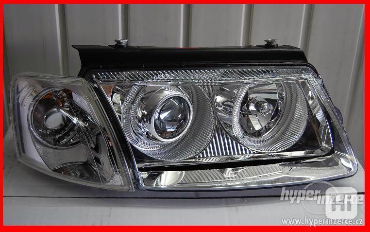 VW Passat B5 přední Angel Eyes světla-Chrom.
