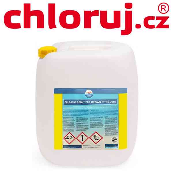 Chlornan sodný UPV - tekutý chlor do bazénu 20 kg - foto 1