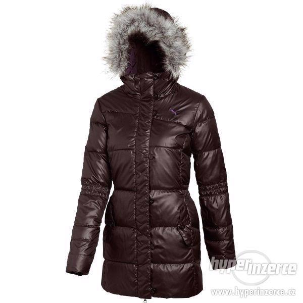 zimní dámský kabát PUMA vel. S, tmavomodrá + šedá, nový ! - foto 1