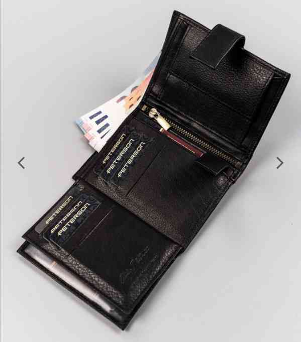 Pánské sportovní kožené peněženky Peterson  - foto 4