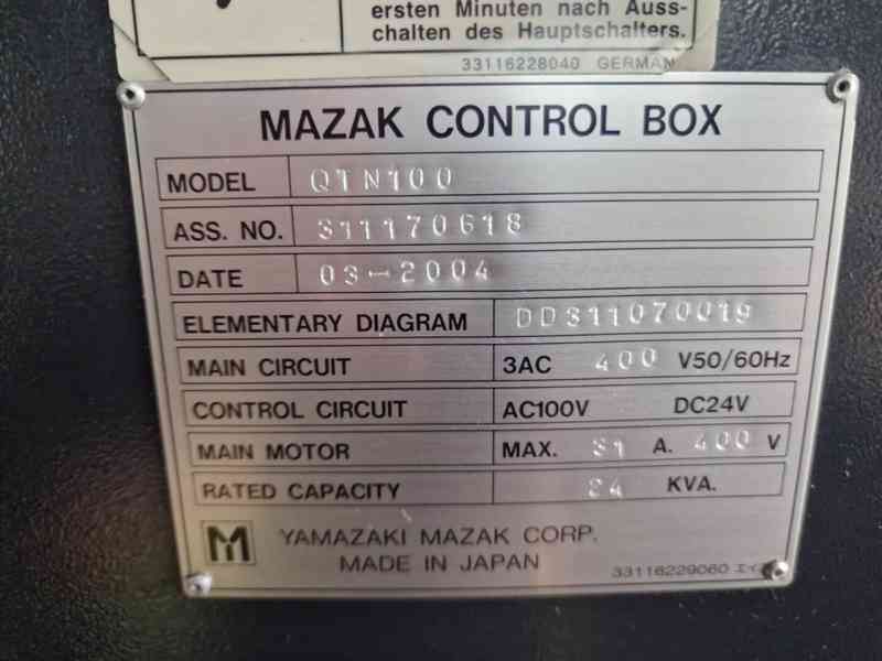 CNC soustruh Mazak Nexus QTN 100 2004 Mazatrol - foto 3
