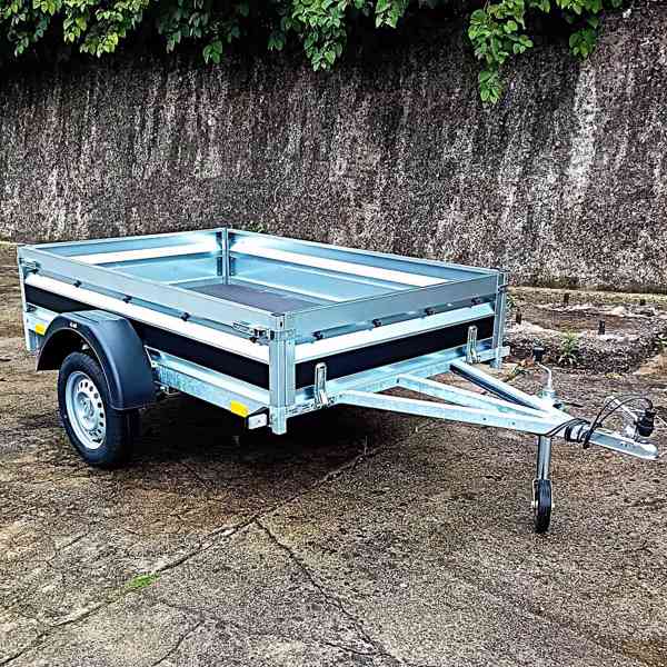 Přívěsný vozík profi NOVÝ 2,05mx1,30, svařovaný rám, DPH - foto 2