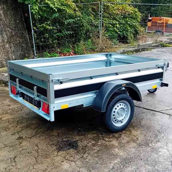 Přívěsný vozík profi NOVÝ 2,05mx1,30, svařovaný rám, DPH - foto 4