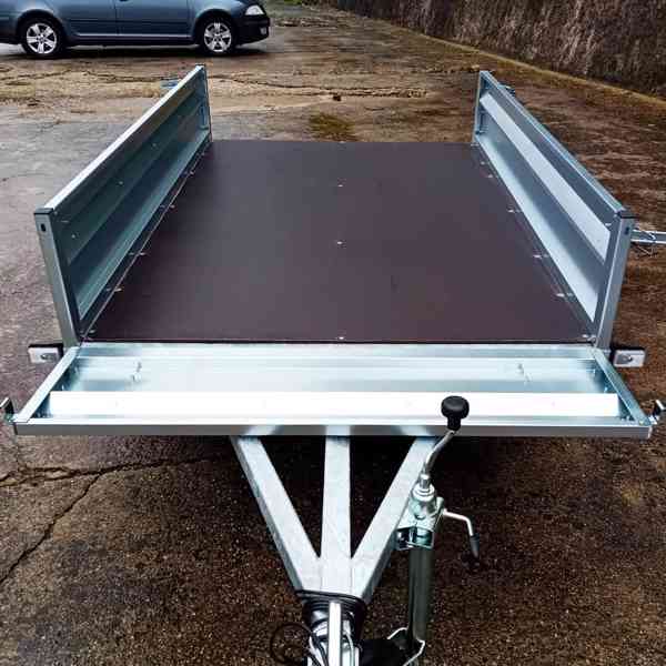 Přívěsný vozík profi NOVÝ 2,05mx1,30, svařovaný rám, DPH - foto 12