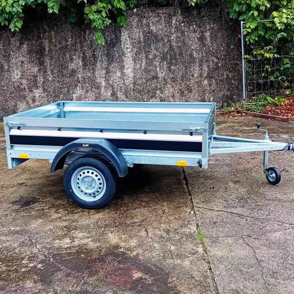 Přívěsný vozík profi NOVÝ 2,05mx1,30, svařovaný rám, DPH - foto 3