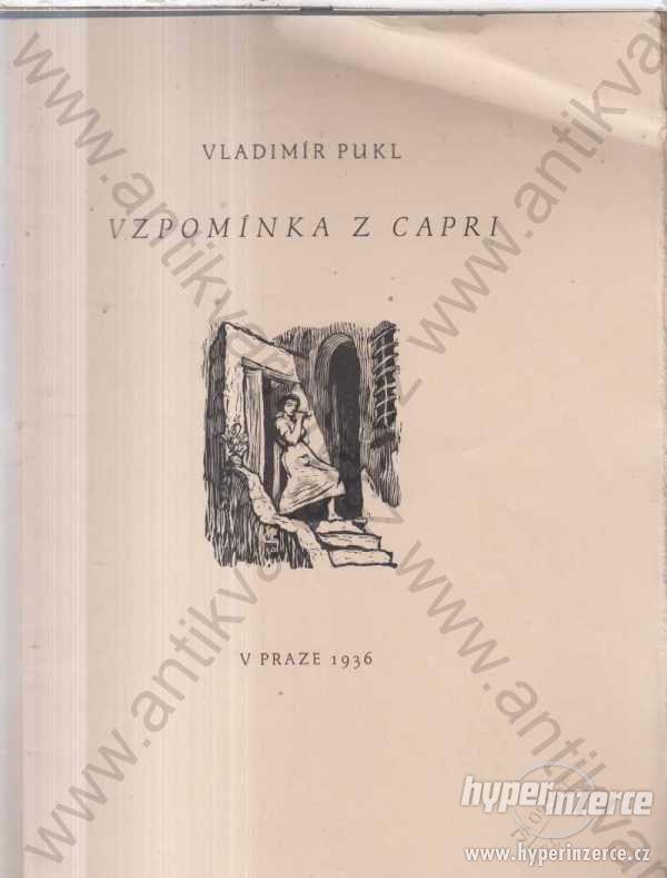 Vzpomínka z Capri Vladimír Pukl Prům.tiskárna 1936 - foto 1