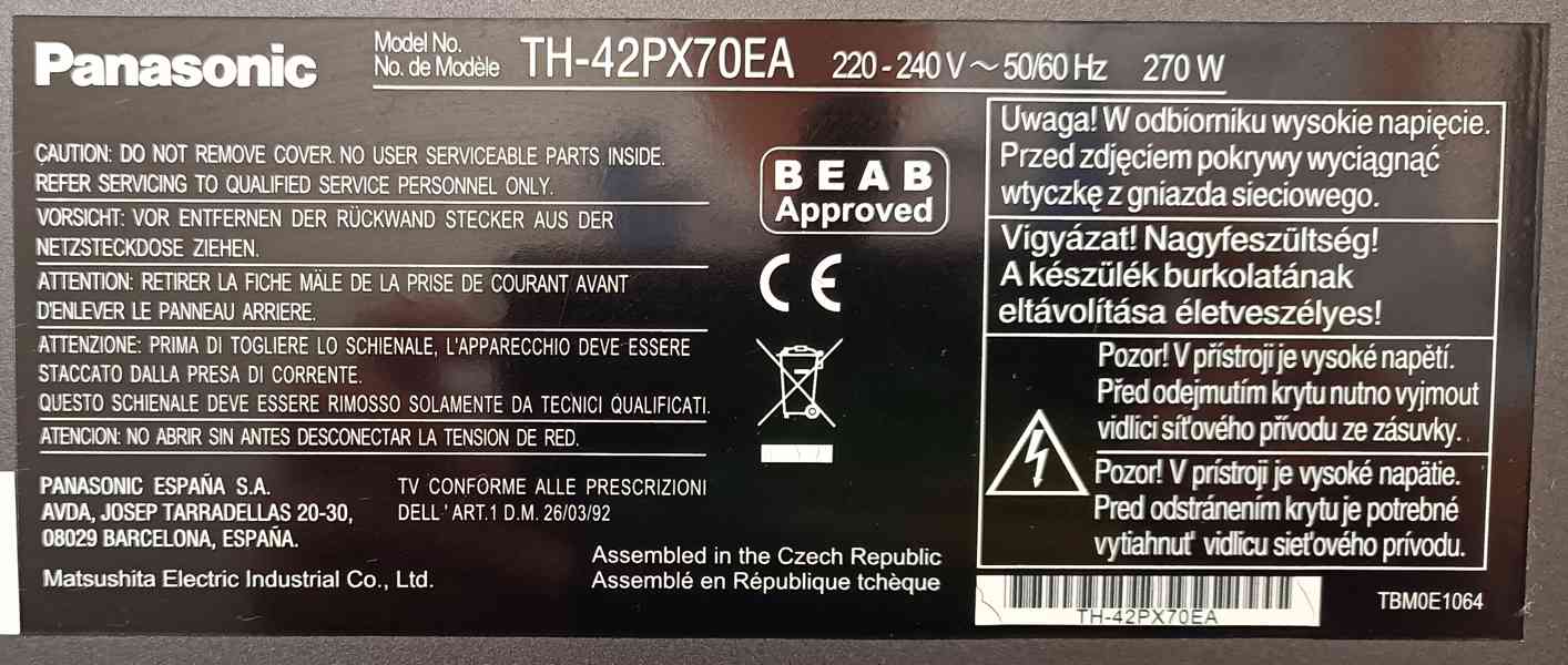 TV Panasonic 42" - foto 4