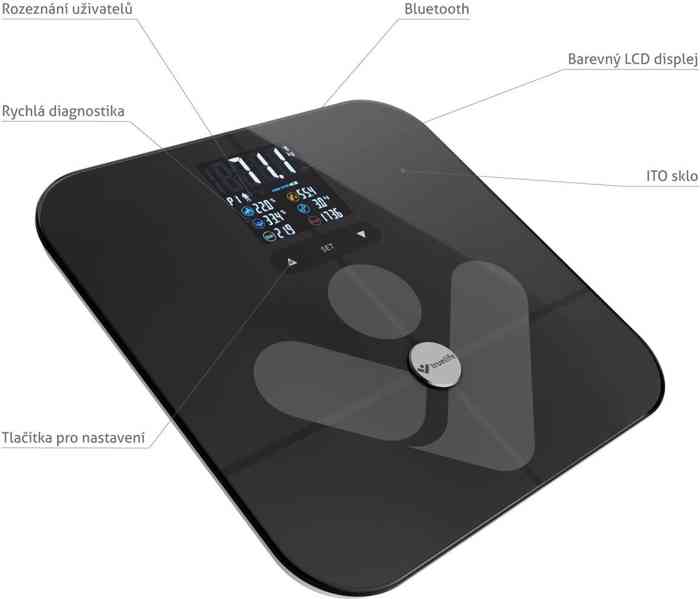 Chytrá váha TrueLife FitScale W7 BT Black -- záruka 30 měs. - foto 8