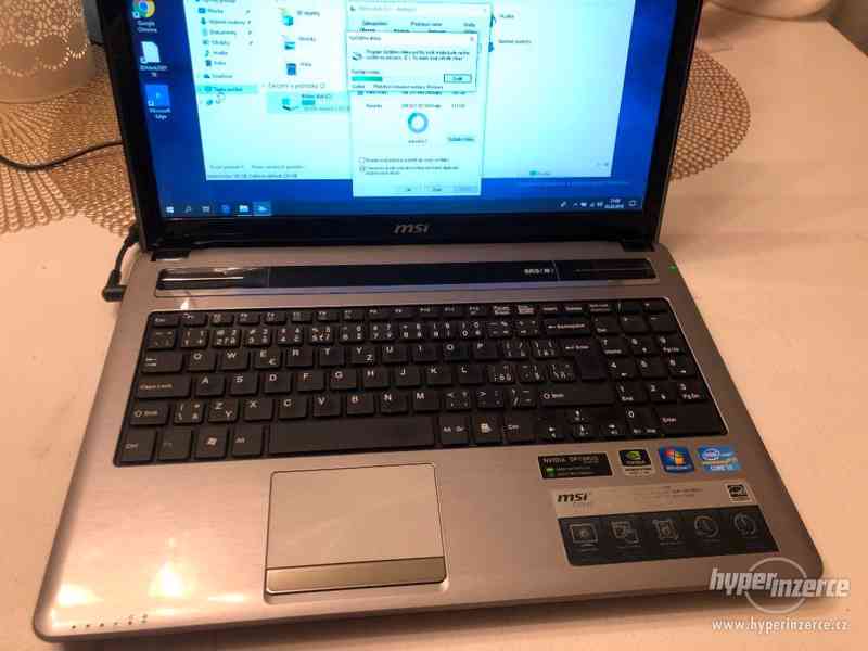 Herní notebook MSI, i3, 250GB SSD, 8GB ram, GT520M