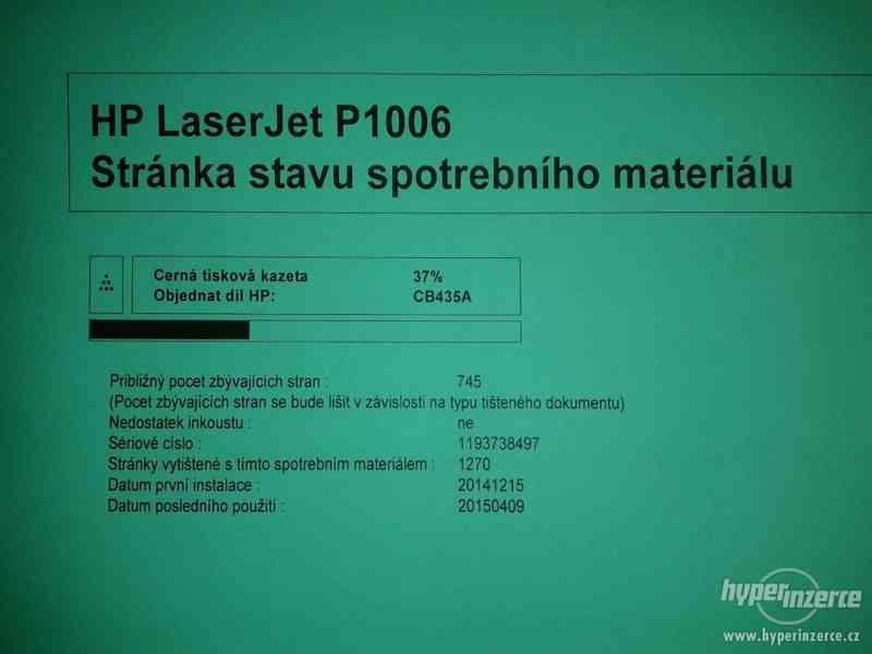 HP Laserjet P1006 / orig. toner 47% / zaruka 3M - foto 2