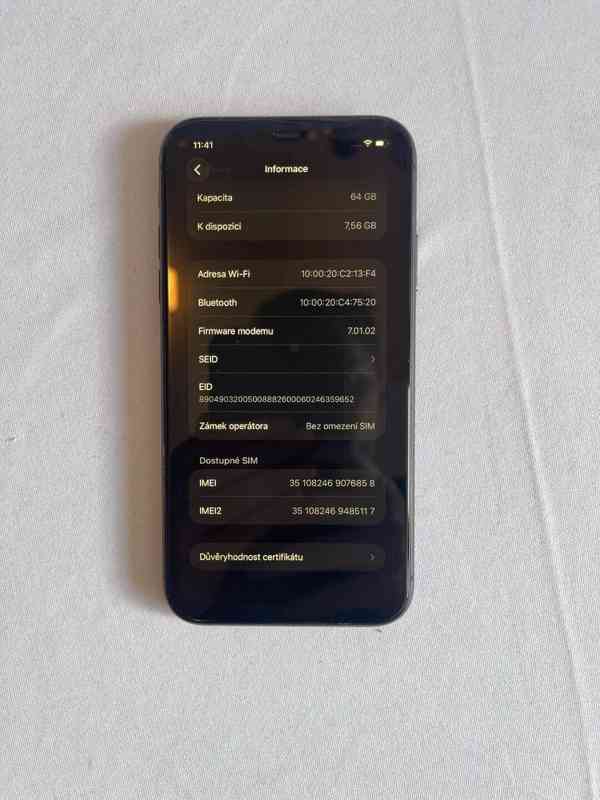 Apple iPhone 11 64GB Black – plně funkční vjma Face ID - foto 4