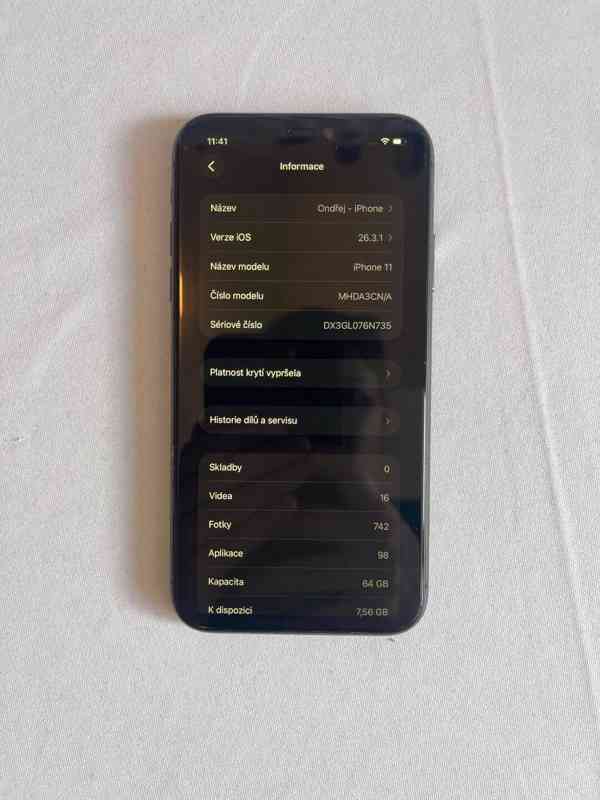 Apple iPhone 11 64GB Black – plně funkční vjma Face ID - foto 3