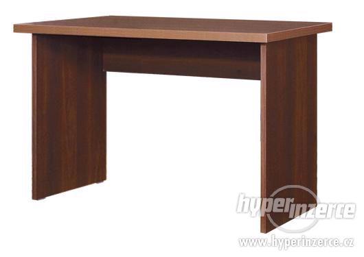 Psací stůl jednoduchý stolek k PC, délka 118cm, ořech nový