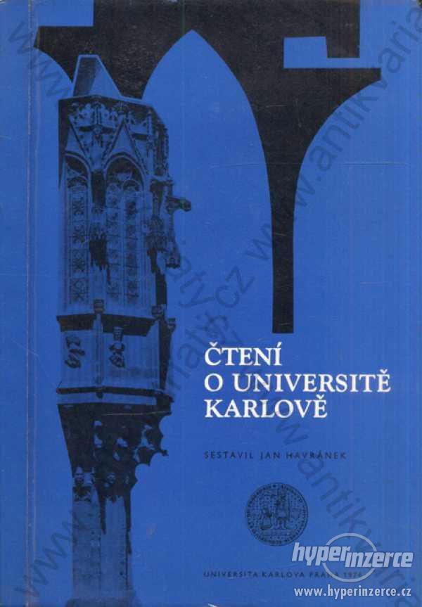 Čtení o Universitě Karlově Jan Havránek 1976 - foto 1