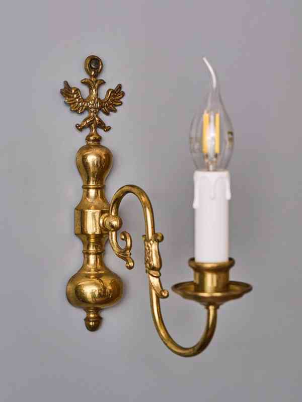 Holandská nástěnná lampa / aplika - foto 3