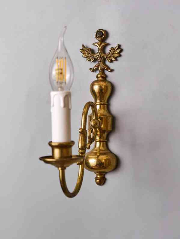 Holandská nástěnná lampa / aplika - foto 2