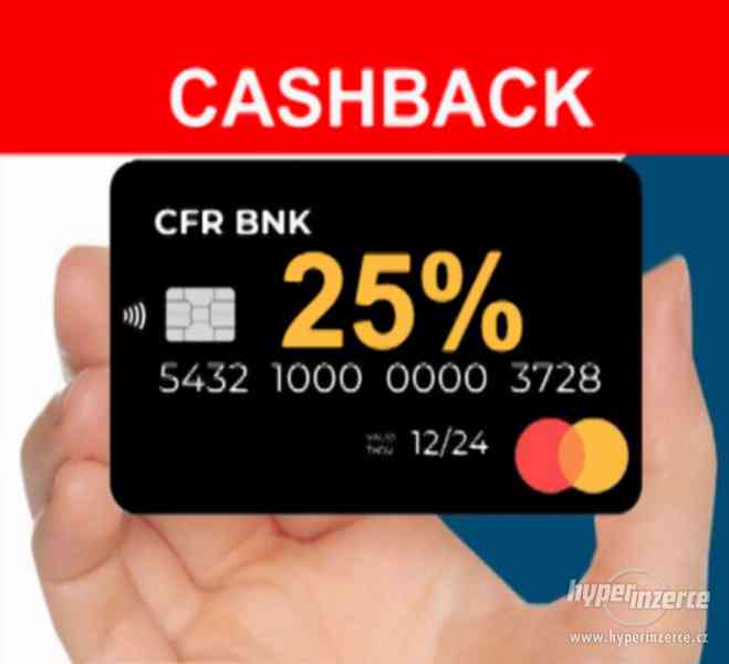 Cashback MasterCard 15 -25% živé peníze s jakýmkoliv nákupem - foto 1