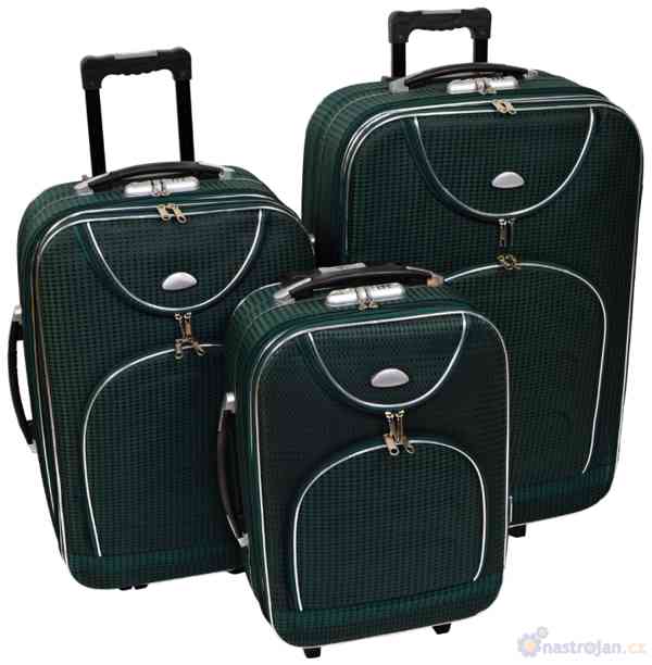 PARÁDNÍ třídílná sada cestovních kufrů na kolečkách. VŠE CO - foto 9