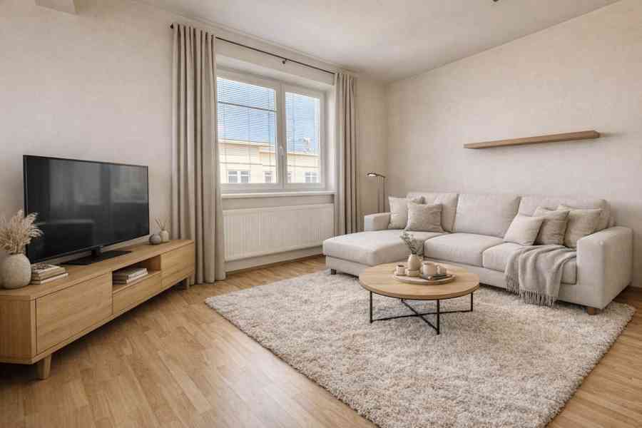 Pronájem bytu 1+kk s velkým rohovým balkónem a sklepem - foto 2