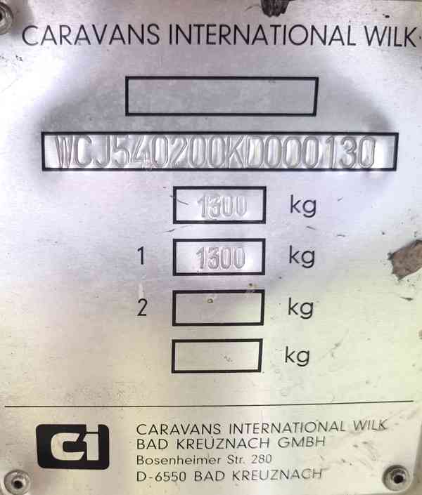 Karavan Wilk 540, České doklady, nová STK, dobrý stav.  - foto 15