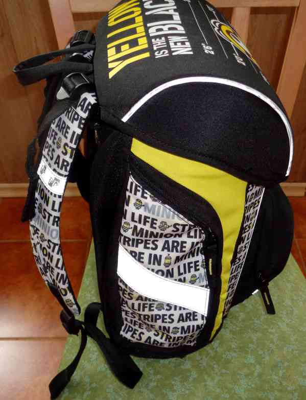 Školní batoh Lim 7 D - Yellow/Black - foto 3