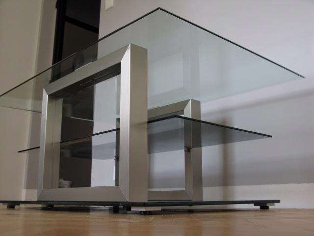 Konferenční/Televizní stolek SKLO-černá, Design Kus - foto 3