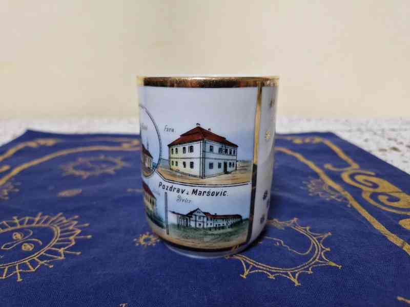 Sbírkový starý Hrnek Maršovice místopis - foto 3