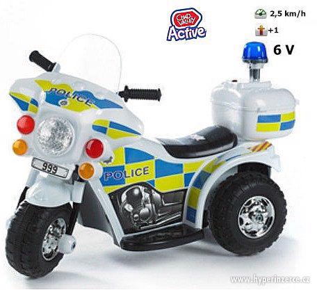 Dětská policejní elek, motorka NOVÁ PC 1490,-