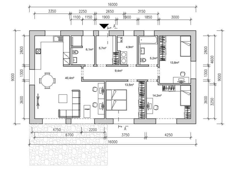 Nový rodinný dům 4+kk, 110 m², pozemek 863 m², Mělník - foto 2