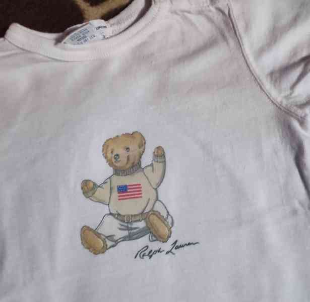 Dětské tričko s medvídkem, vel. 3-6 měs. - foto 2