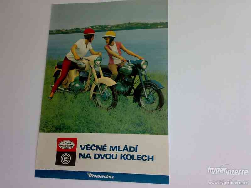 Jawa 250 panelka ČZ 125, 175, 250 nástěnný plakát Mototechna - foto 3